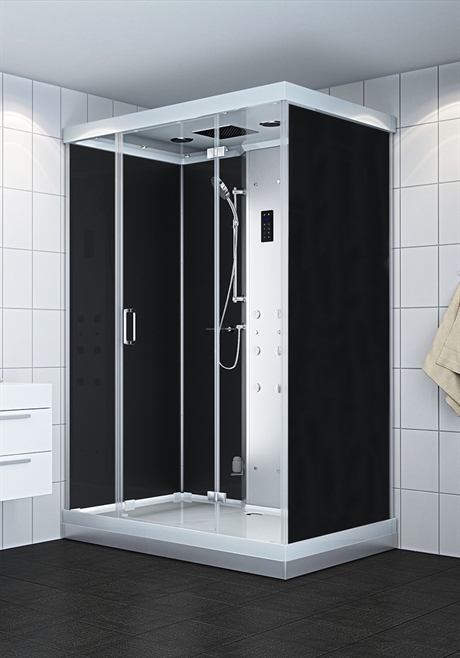 Alice 140 Svart Ångdusch 