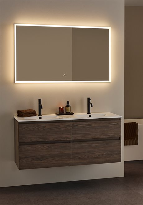 Hafa Style Tvättställsskåp Brun Ek 1200D mm 