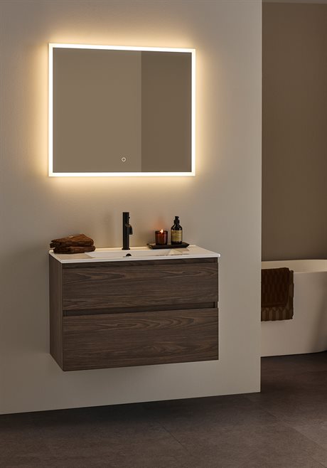 Hafa Style Tvättställsskåp Brun Ek 800mm