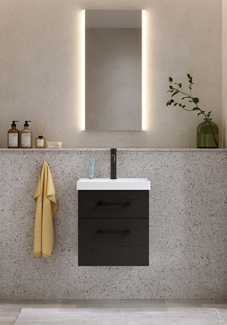 Noro Fix Trend 420 Tvättställsskåp Svart Trästruktur Se priset