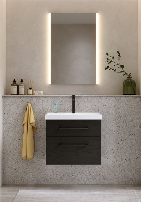 Noro Fix Trend 550 Tvättställsskåp Svart Trästruktur Se priset