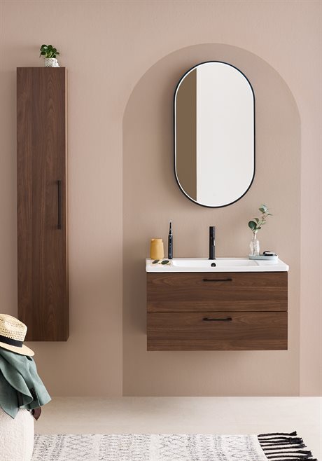 Noro Mood Oval Spegel med Ledljus 500x900 mm 