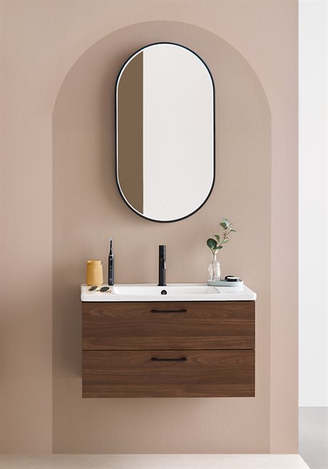 Noro Neo Tvättställsskåp Valnöt 800 mm